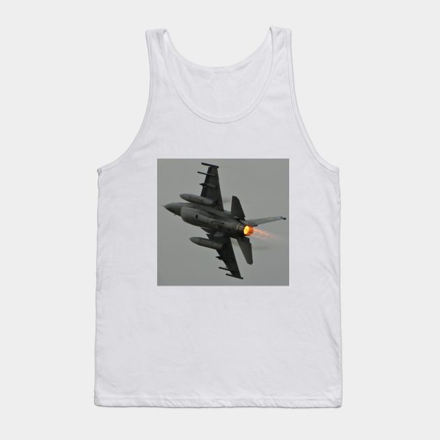 F-16 Afterburner Turn with vapor Tank Top by acefox1